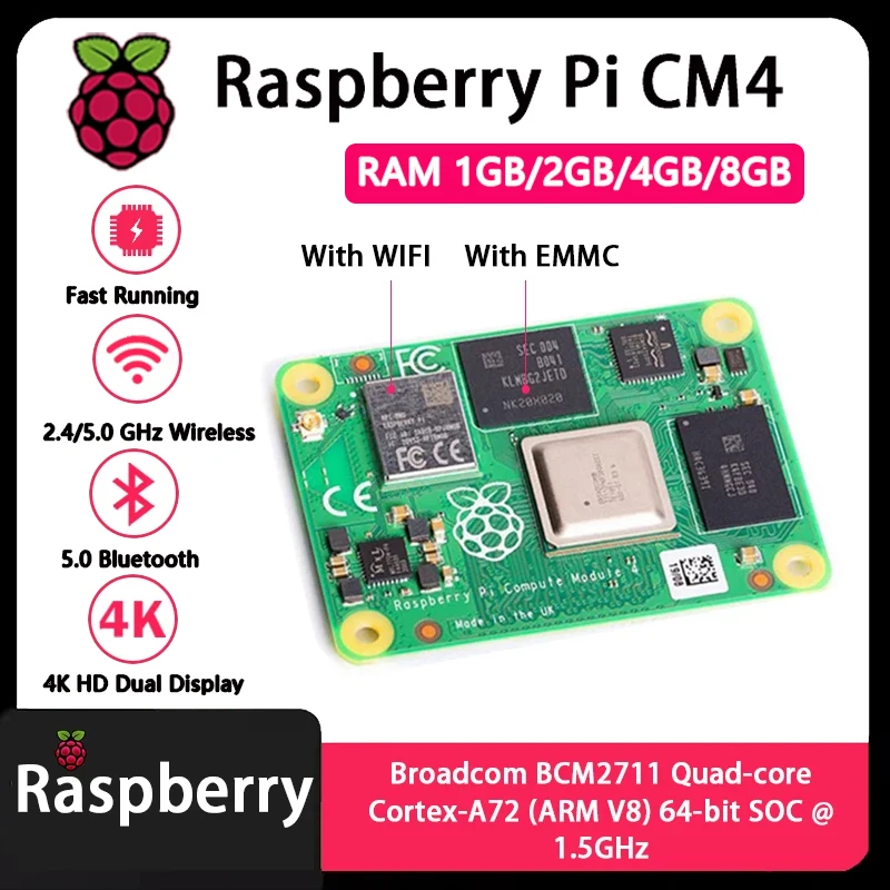 Raspberry Pi CM4 1GB/2GB/4GB/8 - Raspberry Pi Compute Module 4 8Gb 32Gb Emmc recensione e prezzo